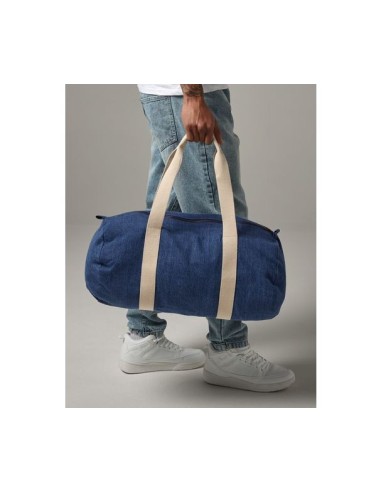 B-BG646-Denim Barrel Bag